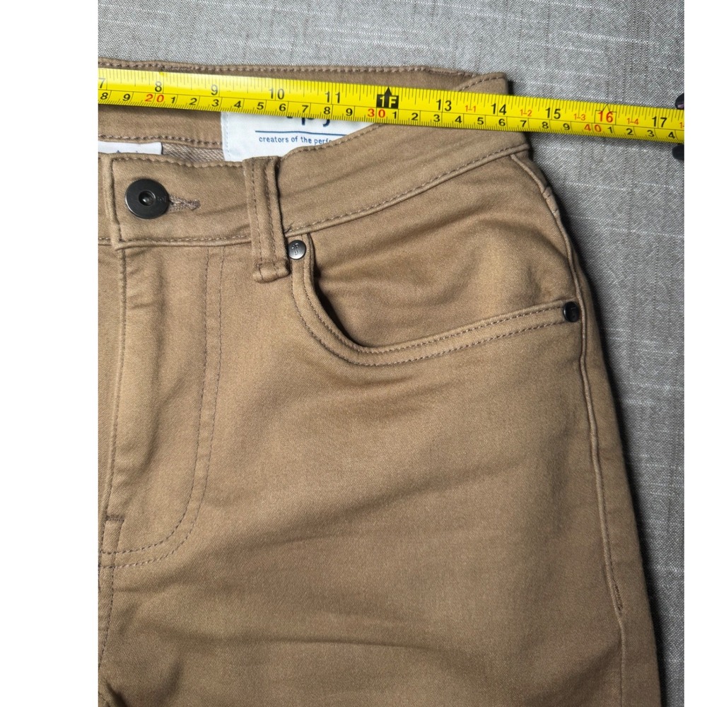 TPJ The Perfect Jean Slim Fit Khaki Tan Pants Mens 28x26 J09V10DK - Picture 3 of 10